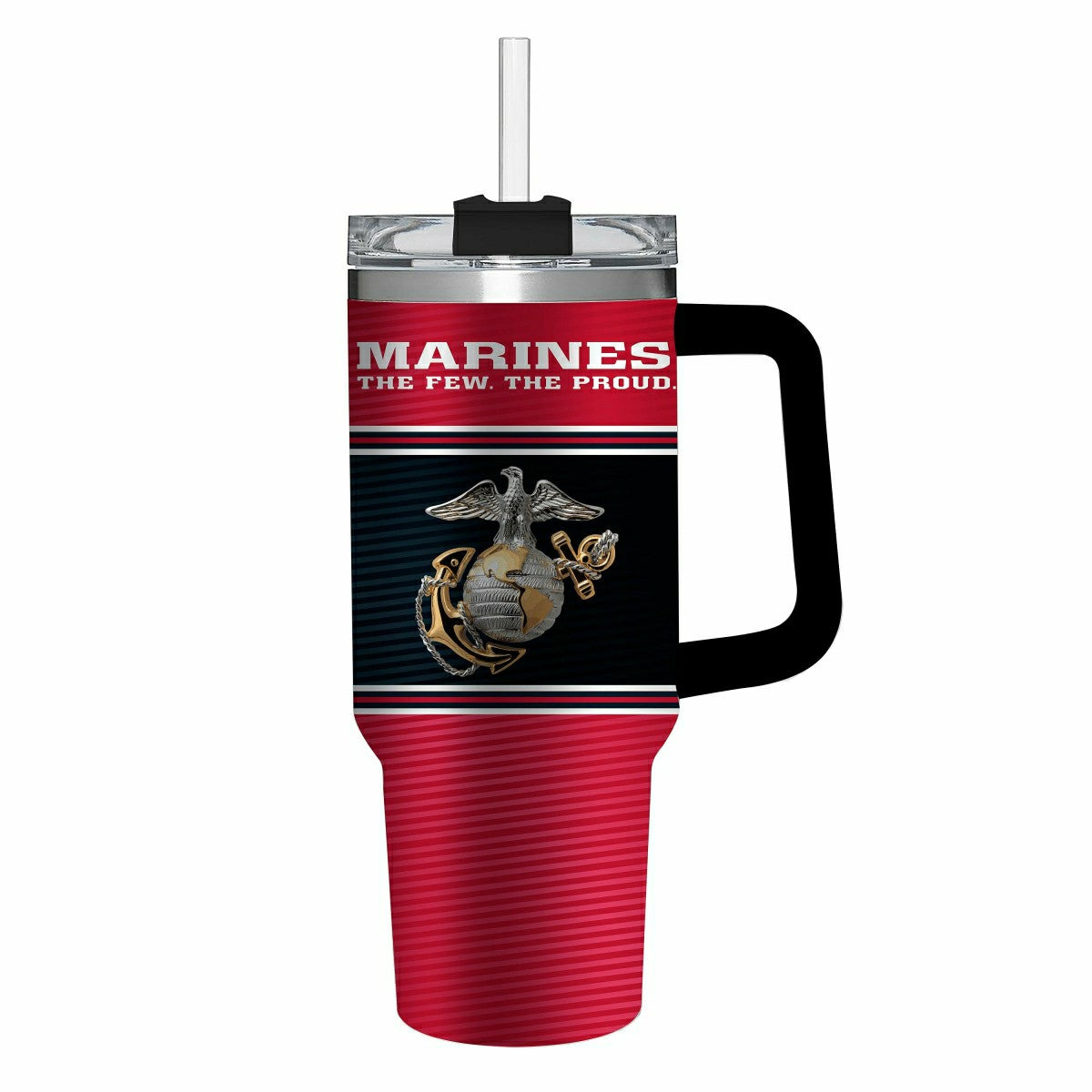 40oz Stainless Steel Canyon Cup w/ Straw, US Marine Corps, US Military, Home