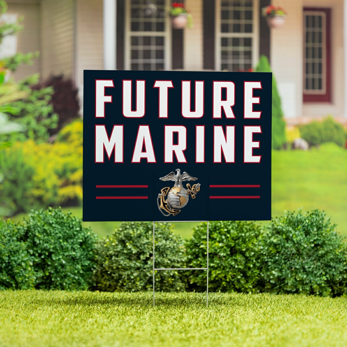 US Marine Corps Coroplast Yard Sign, US Military, Home