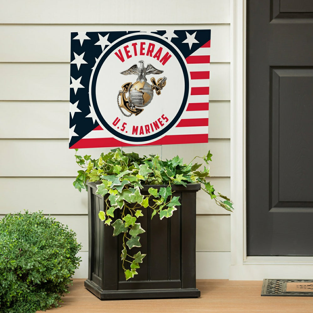 US Marine Corps Coroplast Yard Sign, US Military, Home