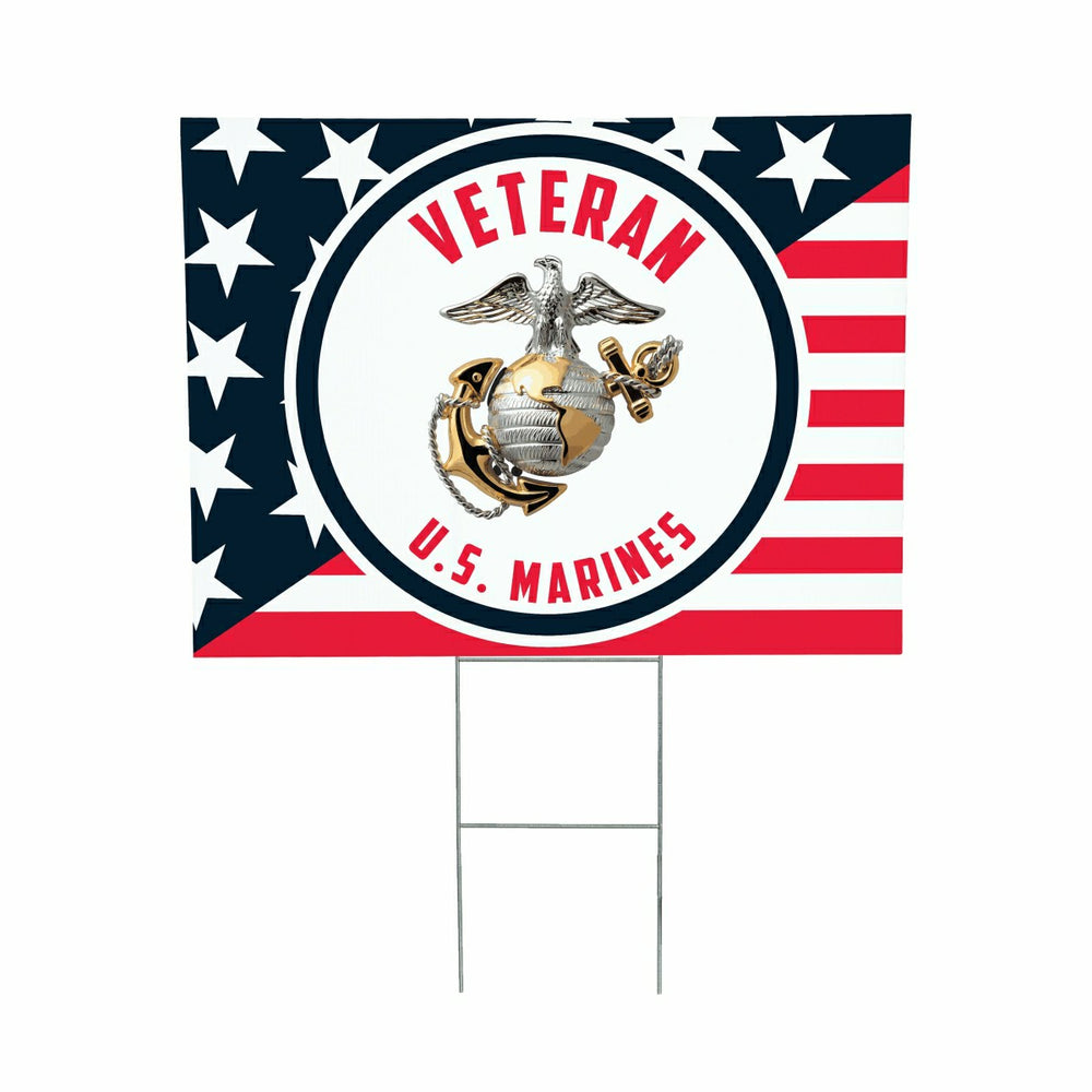 US Marine Corps Coroplast Yard Sign, US Military, Home