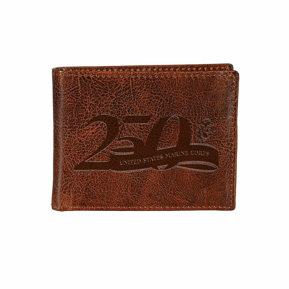US Marine Corps, 250th Anniversary, Embossed 100% Genuine Leather Pass, US Military, Home