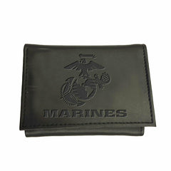 US Marine Corps, Tri-Fold Wallet, Black, US Military, Home