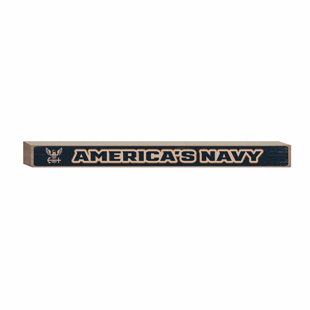 US Navy Engraved Wood Sign, 1.5" x 18", US Military, Home