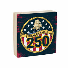 US Navy, 250th Anniversary Plock, Down Home Fans, 6x6, US Military, Home