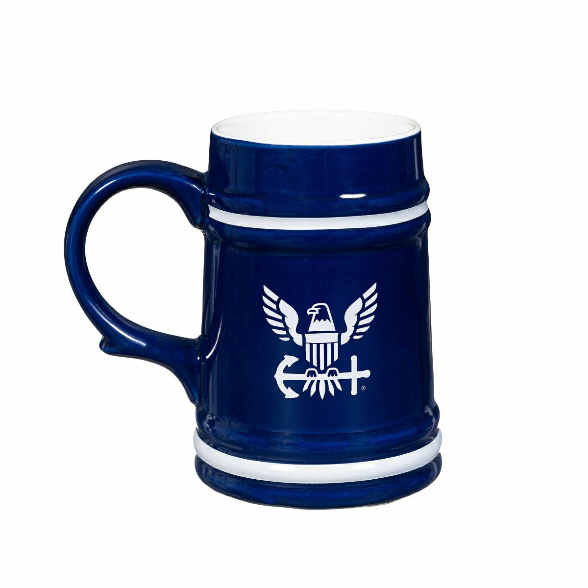 US Navy Ceramic Stein Cup, 24oz, US Military, Home