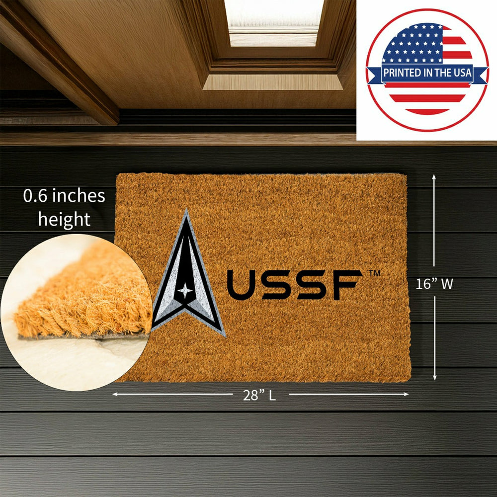 Coir Mat, 16"x28", US Space Force, US Military