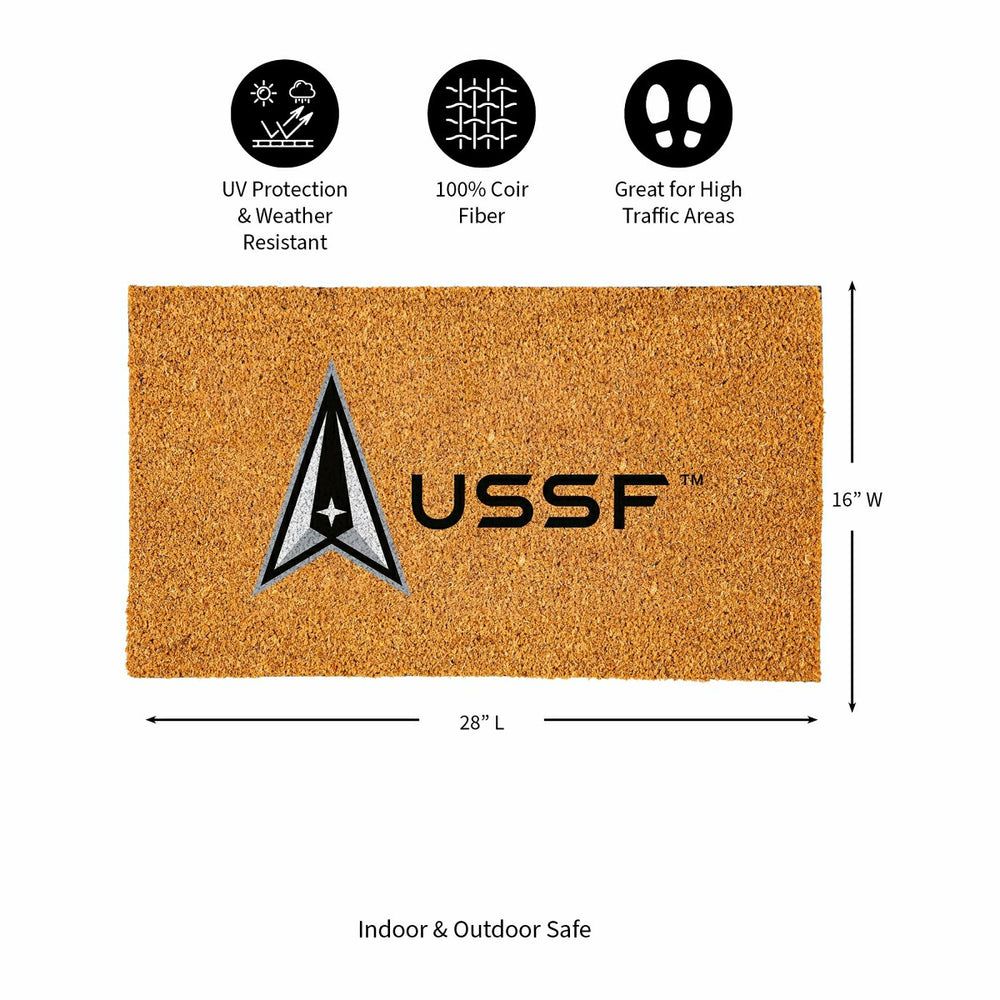 Coir Mat, 16"x28", US Space Force, US Military