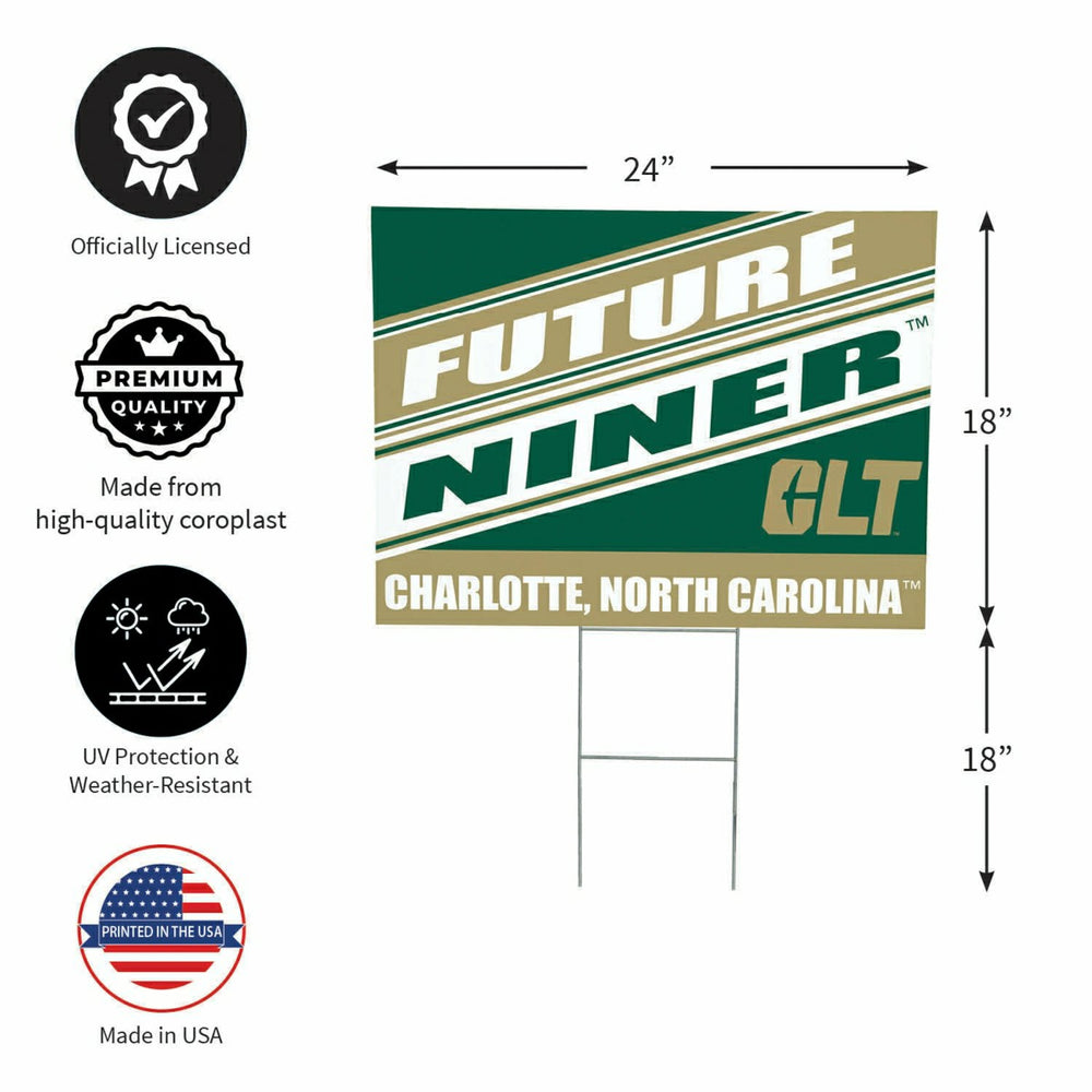 University of North Carolina/Charlotte Coroplast Yard Sign, Future Stu, Home