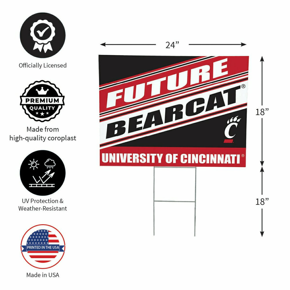University of Cincinnati Coroplast Yard Sign, Future Student, Home
