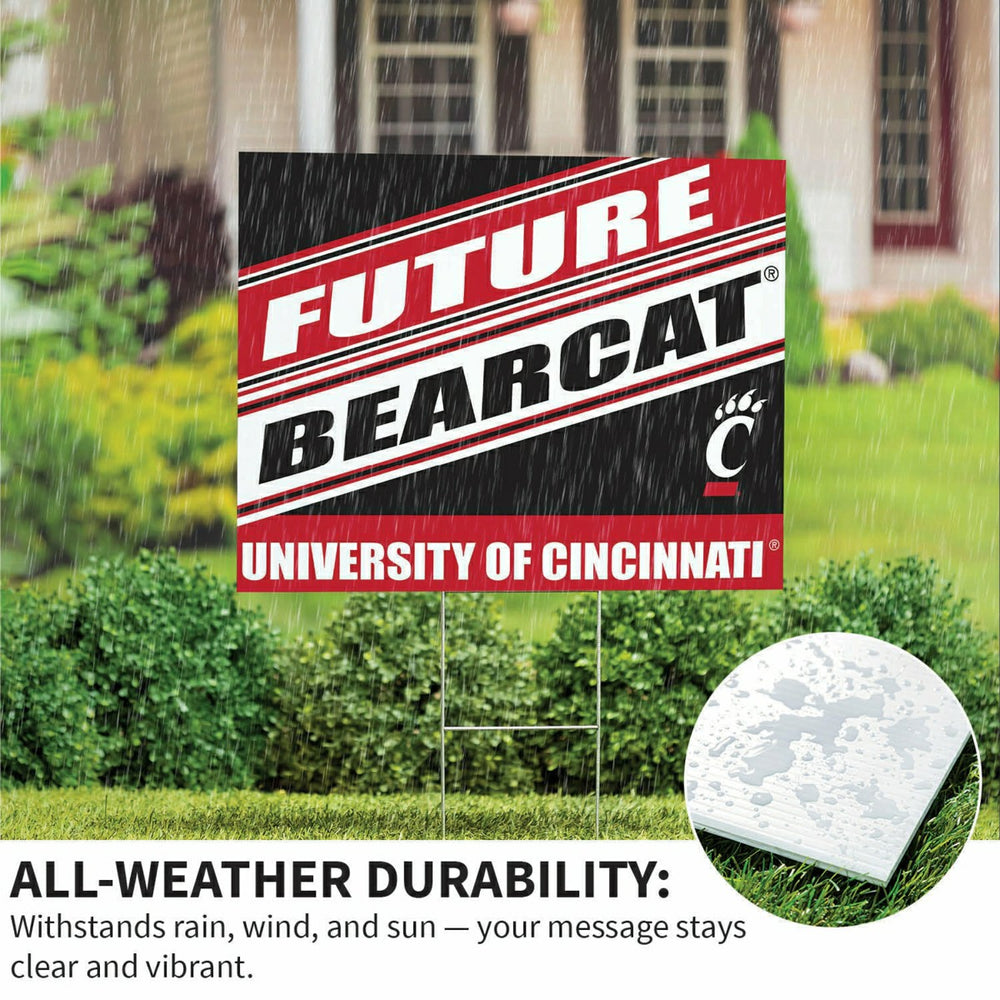 University of Cincinnati Coroplast Yard Sign, Future Student, Home