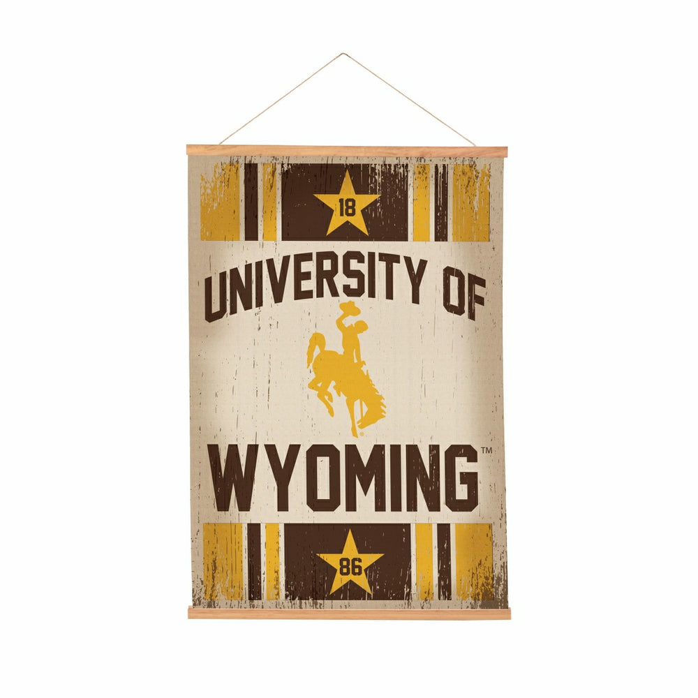 University of Wyoming, Canvas Wall Tapestry, Medium, 36x24, Home
