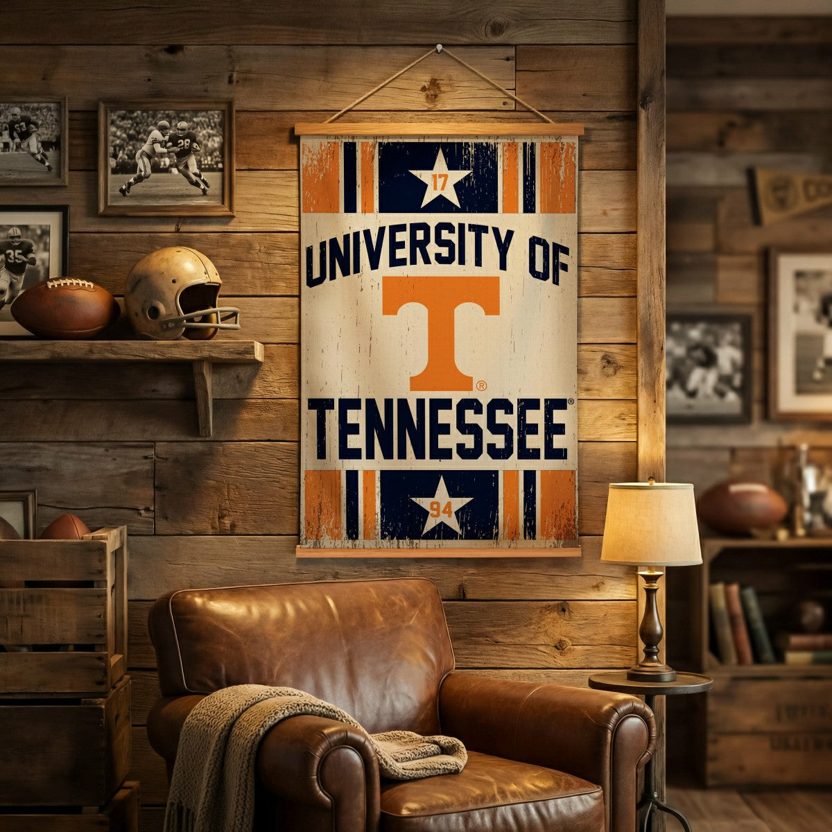 University of Tennessee, Canvas Wall Tapestry, Medium, 36x24, Home, Collegiate