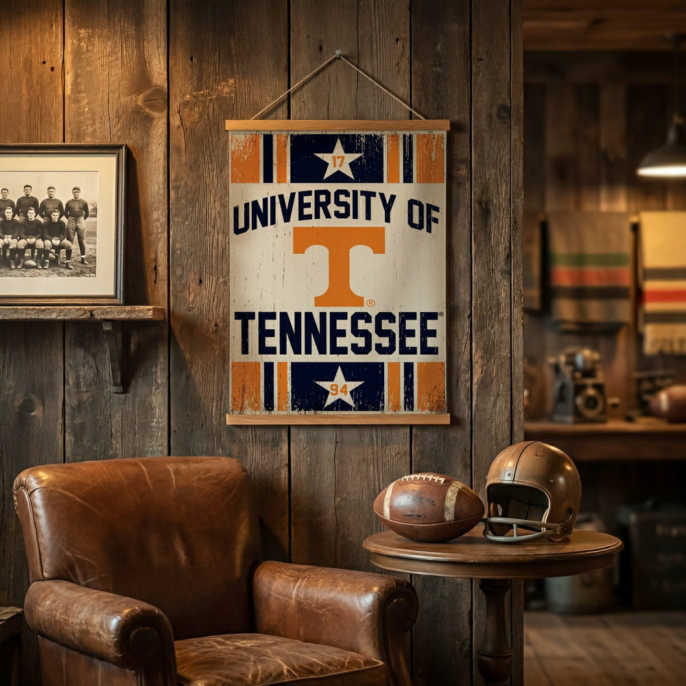 University of Tennessee, Canvas Wall Tapestry, Medium, 36x24, Home, Collegiate