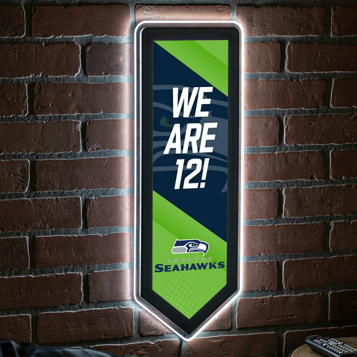 LED Wall Decor, Pennant, Seattle Seahawks, Home, NFL