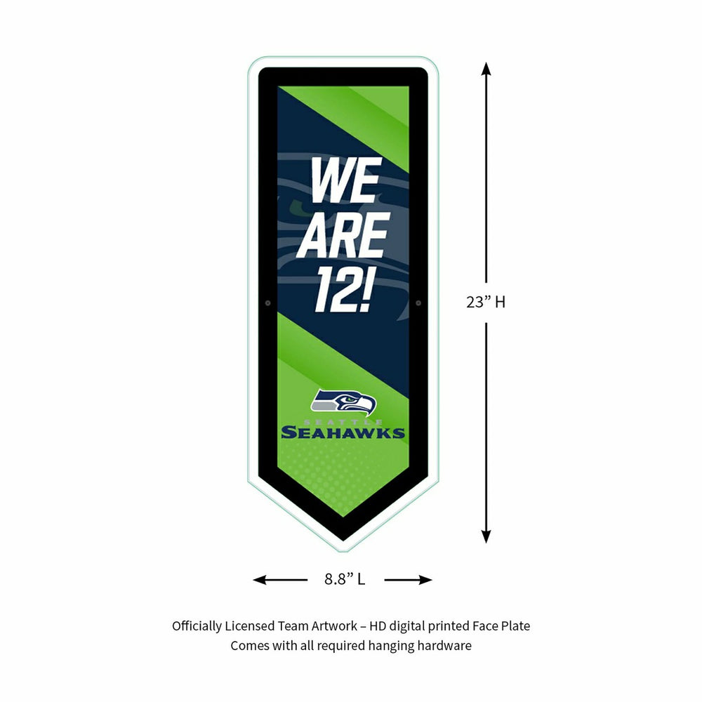 LED Wall Decor, Pennant, Seattle Seahawks, Home, NFL