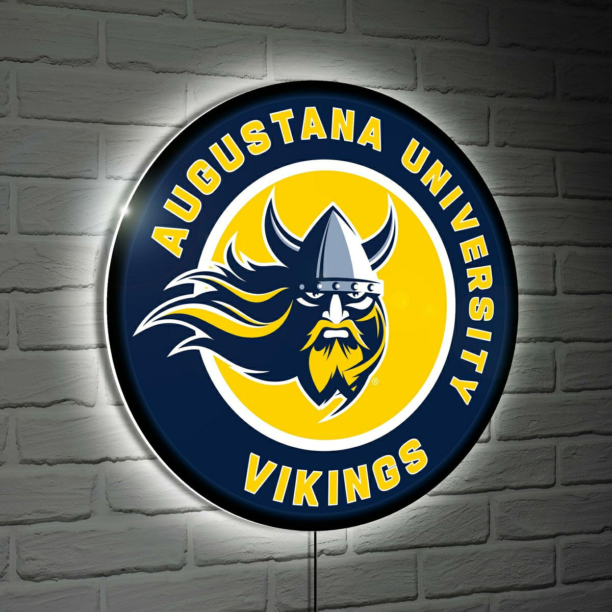 Augustana University Large Round Edgelite LED Decor, Home