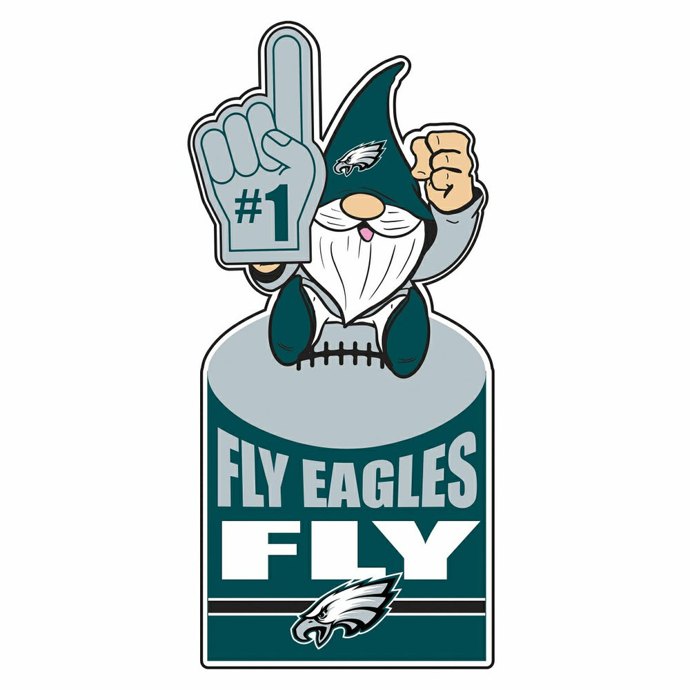Philadelphia Eagles Gnome Metal Sign 10"L x 30"H, Home, NFL