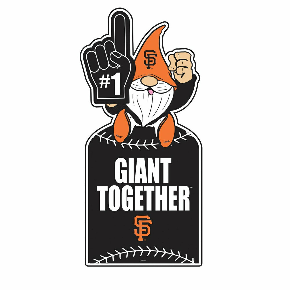San Francisco Giants Gnome Metal Sign 10"L x 30"H, Home, MLB