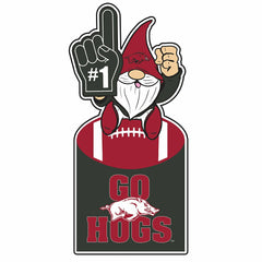 University of Arkansas Gnome Metal Sign 10"L x 30"H, Home, Collegiate