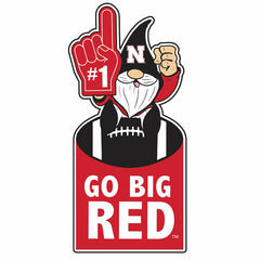 University of Nebraska Gnome Metal Sign 10"L x 30"H, Home, Collegiate