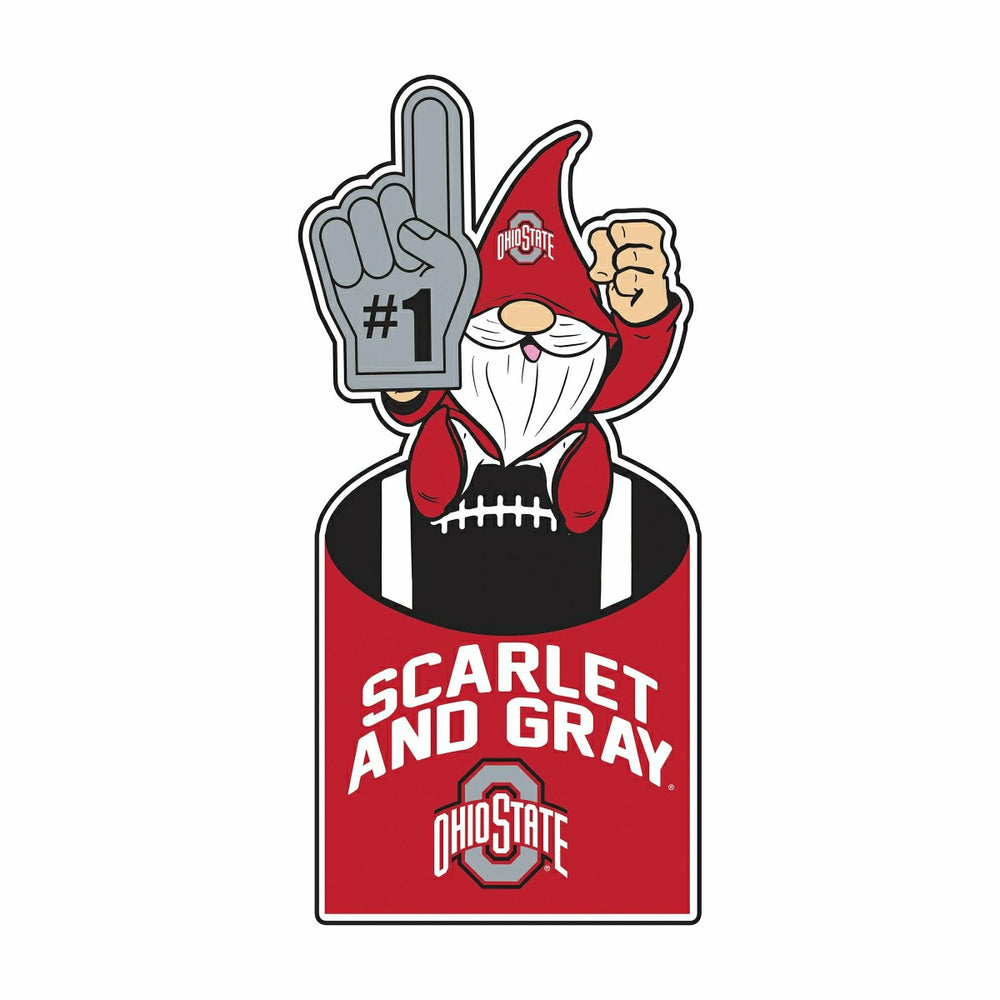 Ohio State University Gnome Metal Sign 10"L x 30"H, Home, Collegiate