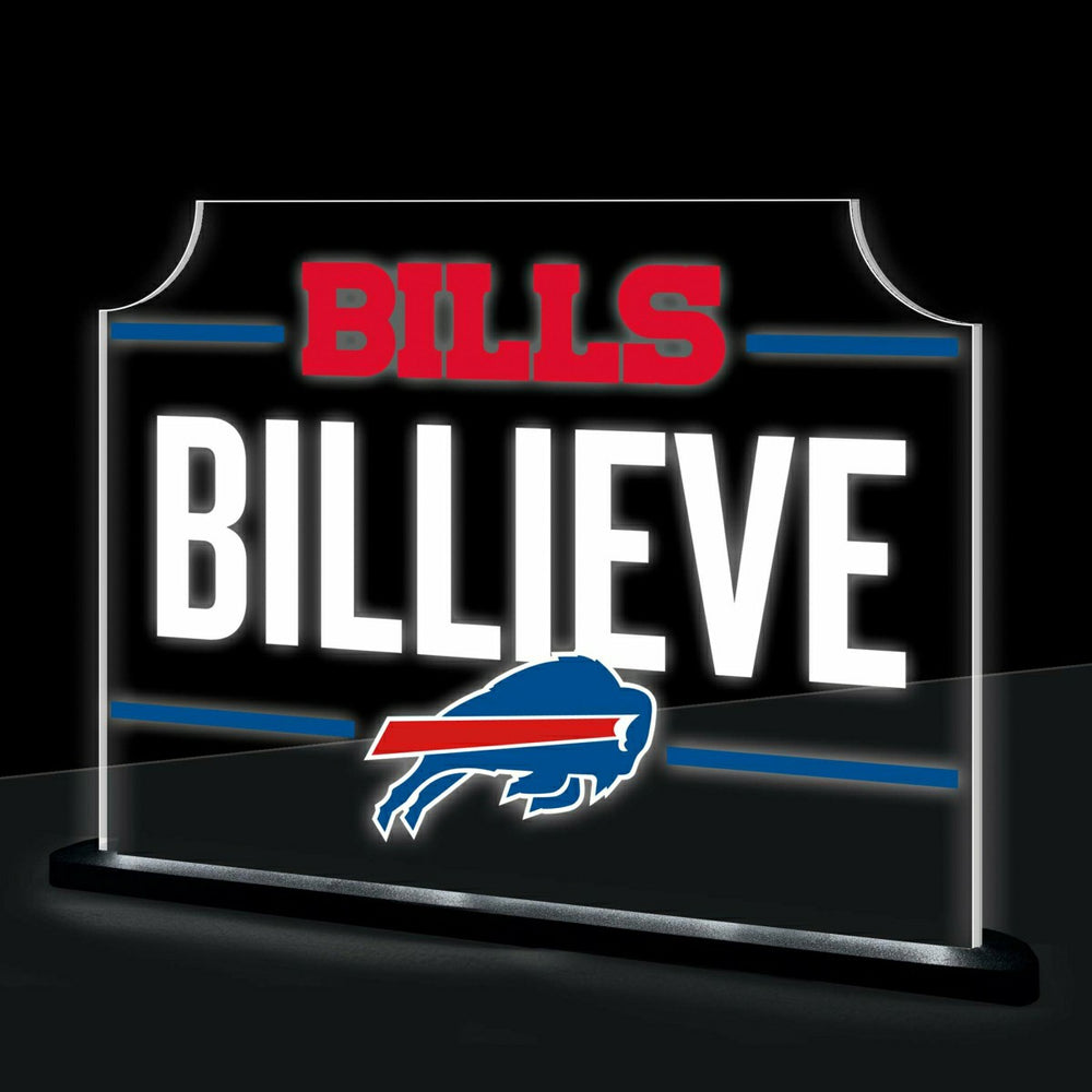Buffalo Bills NFL Football Rectangle Desklite LED Decor, Home, NFL