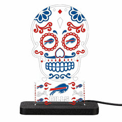 Buffalo Bills NFL Football Sugar Skull Desklite LED Décor, Home, NFL