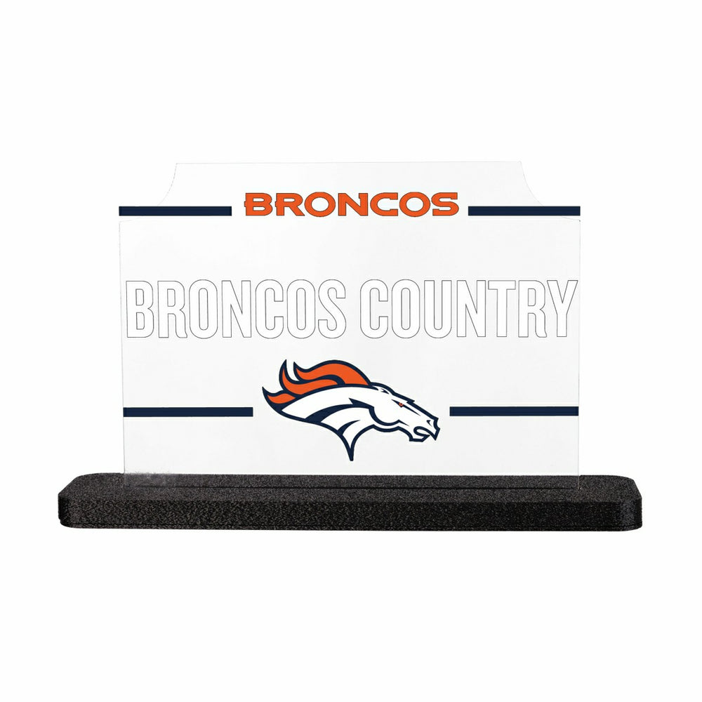 Denver Broncos NFL Football Rectangle Desklite LED Decor, Home, NFL
