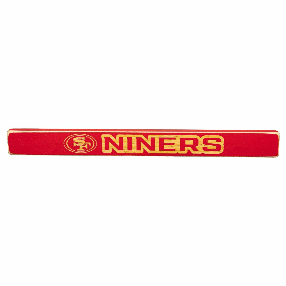 San Francisco 49ers Engraved Wood Sign, 49ers 1.5" x 18", Home, NFL