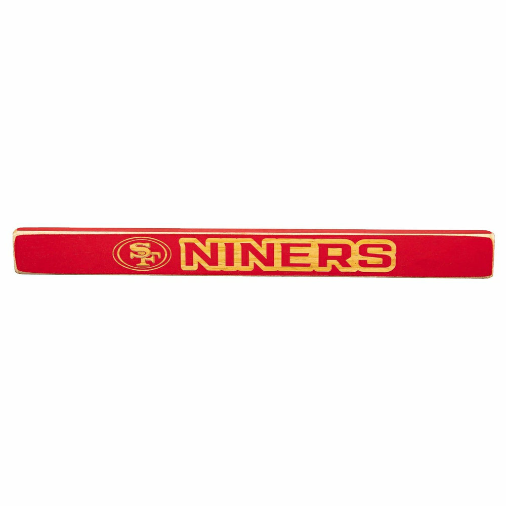 San Francisco 49ers Engraved Wood Sign, 49ers 1.5" x 18", Home, NFL