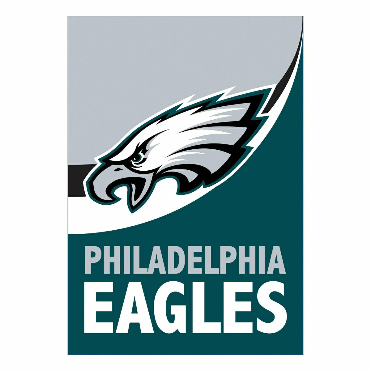 Philadelphia Eagles Burlap Flag GDN Size, Home, NFL