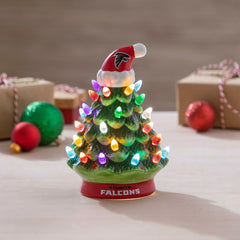 8" LED Ceramic Christmas Tree, Atlanta Falcons, NFL, Home