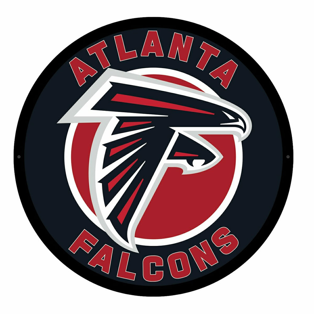 LED Wall Decor, Round, Atlanta Falcons, NFL, Home