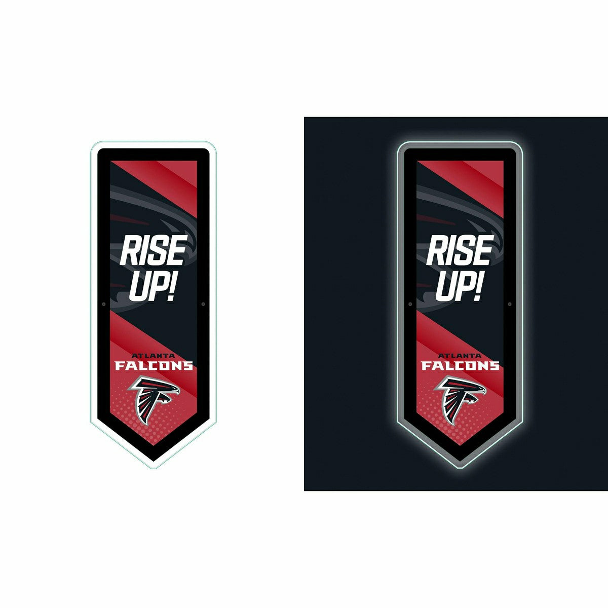 LED Wall Decor, Pennant, Atlanta Falcons, NFL, Home