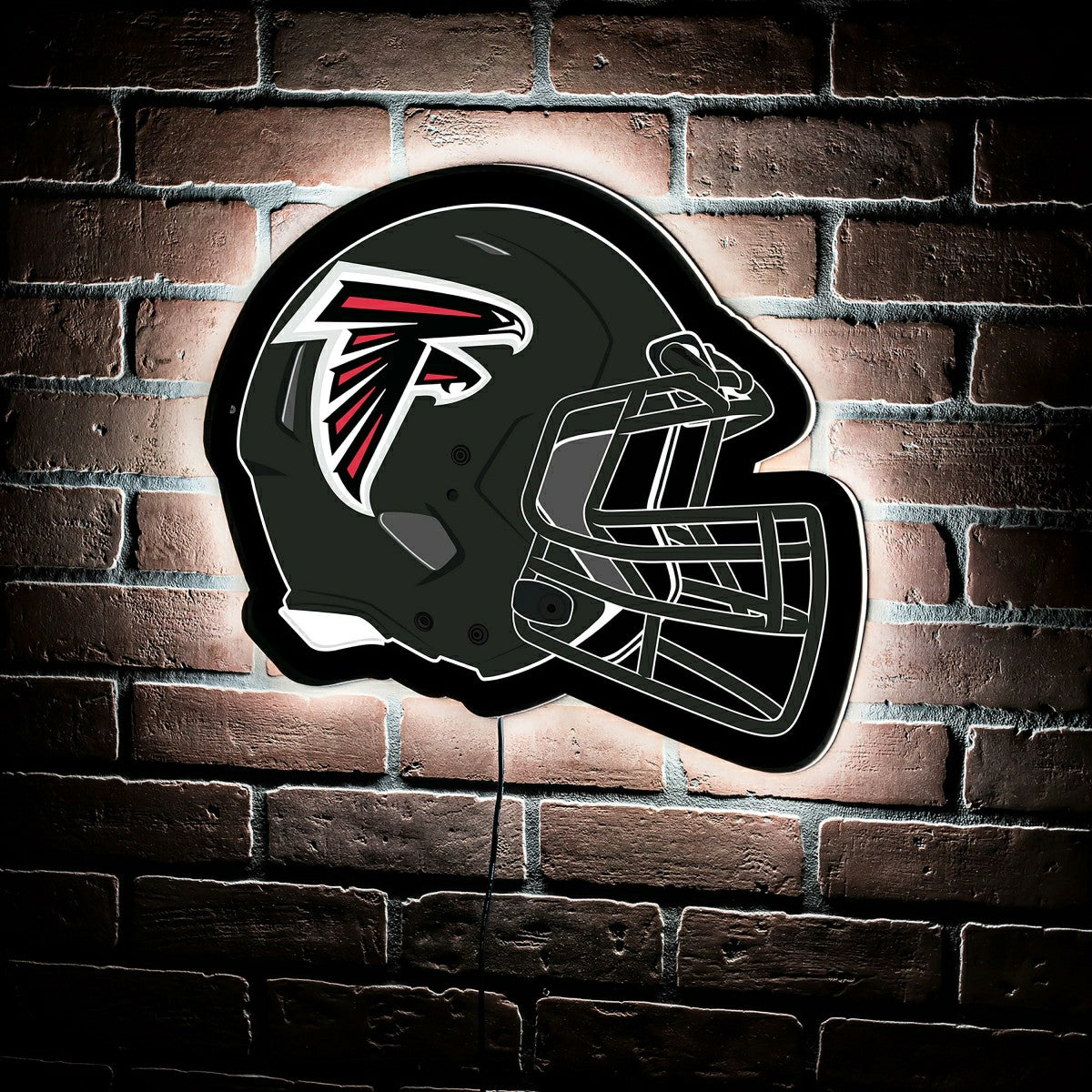 LED Wall Decor, Helmet, Atlanta Falcons, NFL, Home