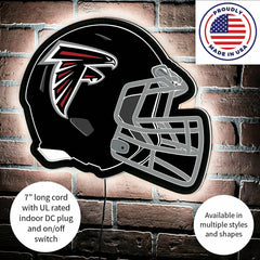 LED Wall Decor, Helmet, Atlanta Falcons, NFL, Home
