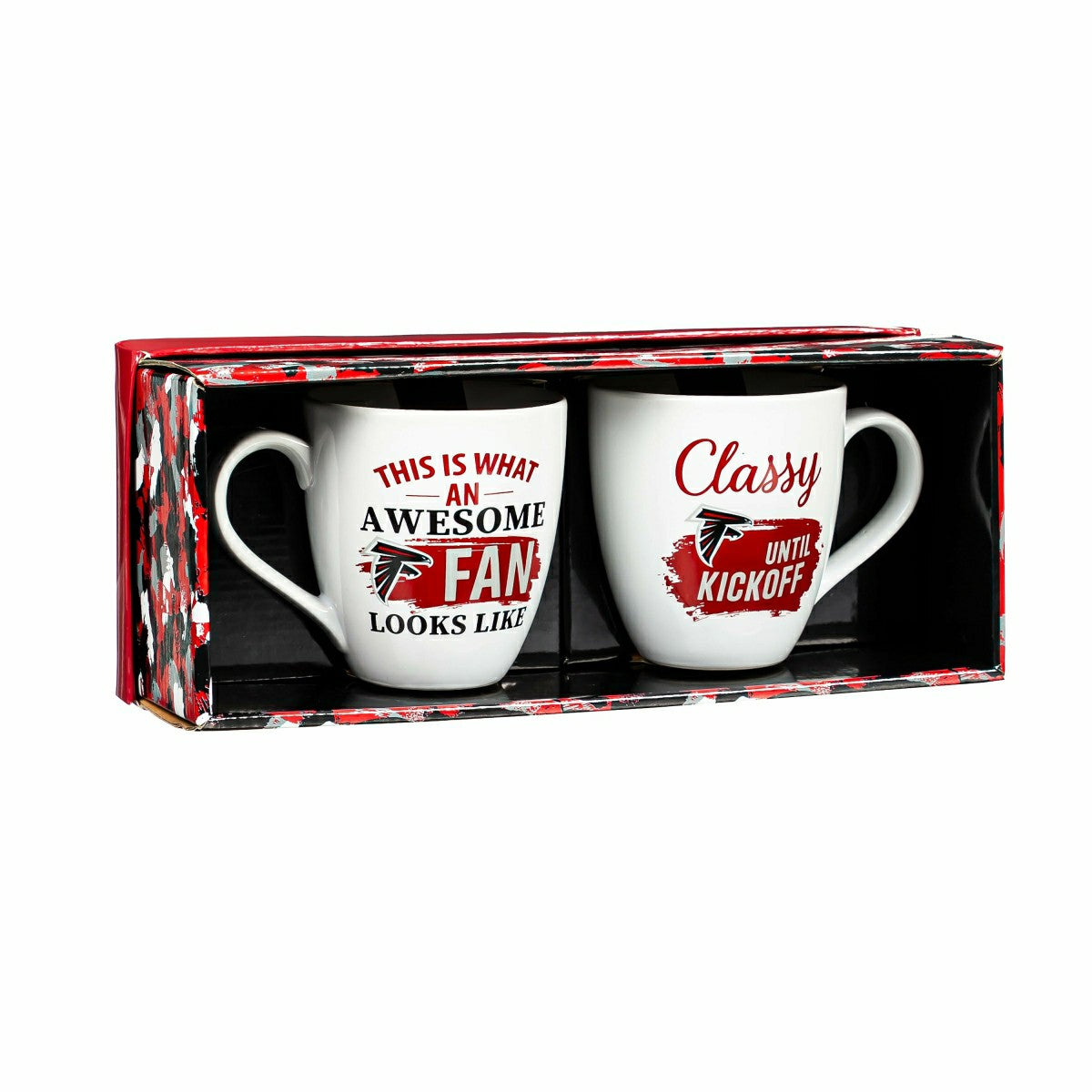 Atlanta Falcons, Ceramic Cup O'Java 17oz Gift Set, NFL, Home