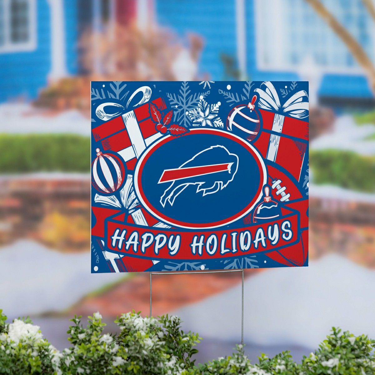 Buffalo Bills Yard Sign, Holiday, NFL, Home