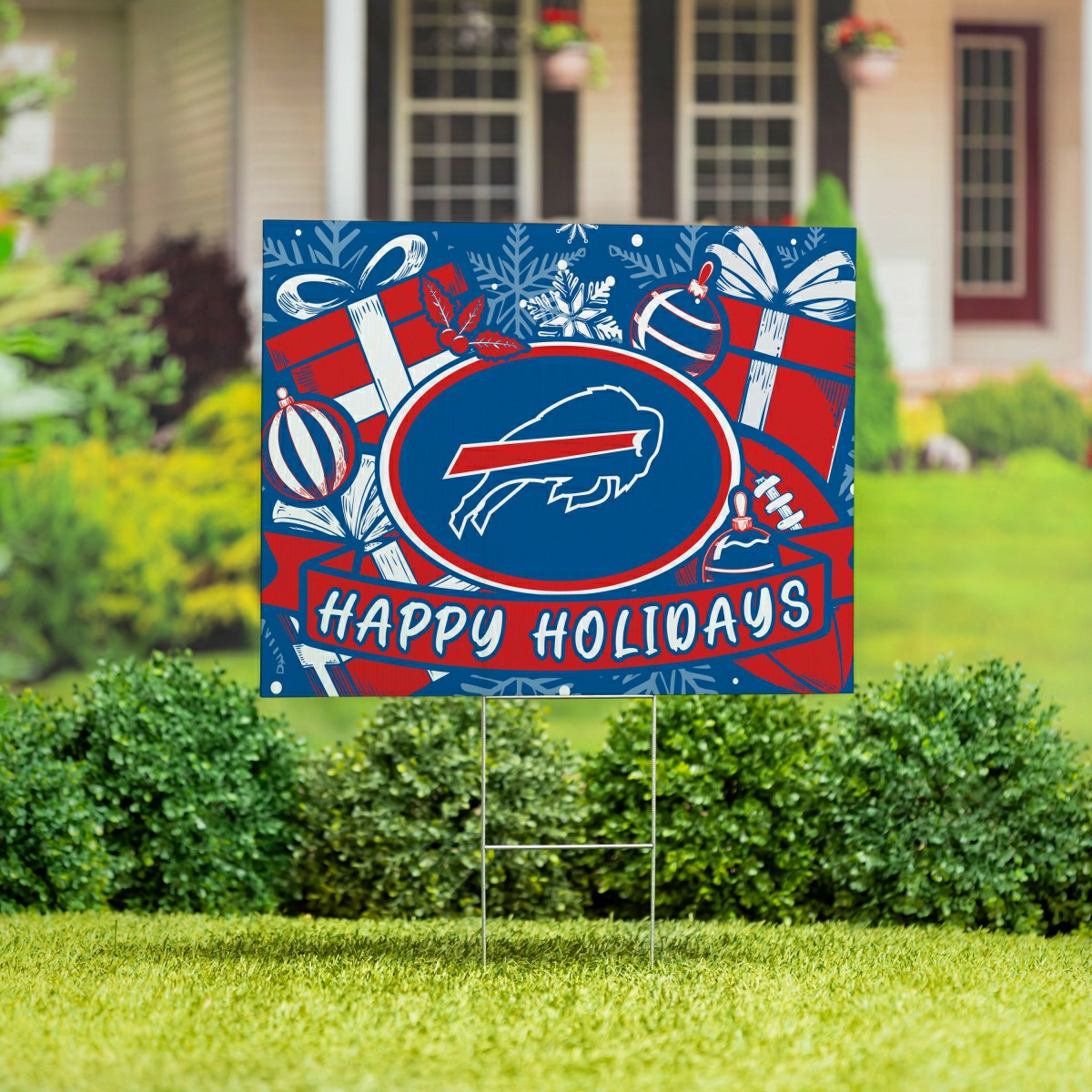 Buffalo Bills Yard Sign, Holiday, NFL, Home