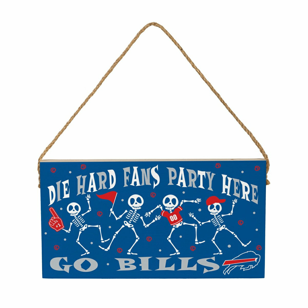 Buffalo Bills Halloween Wood Wall Sign, 6x11, NFL, Home