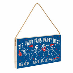 Buffalo Bills Halloween Wood Wall Sign, 6x11, NFL, Home