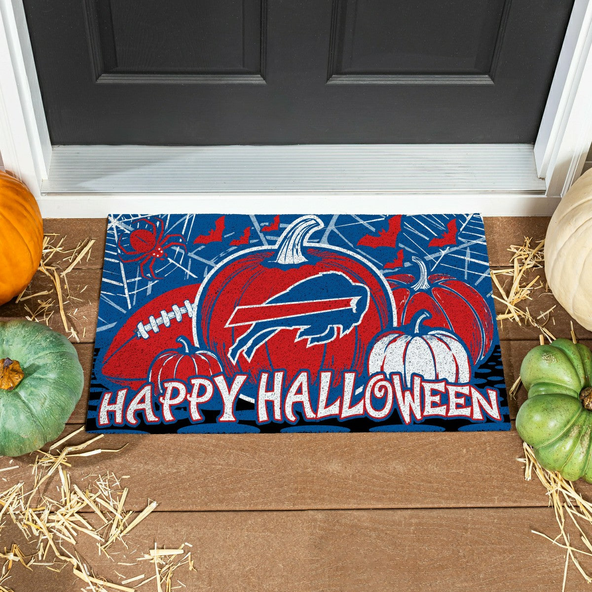 Buffalo Bills Halloween PVC Mat, 28"x16", NFL