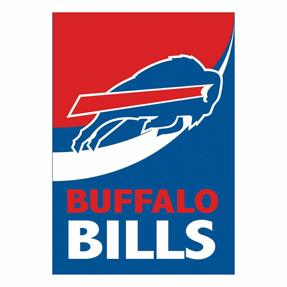 Buffalo Bills Burlap House Flag, NFL, Home