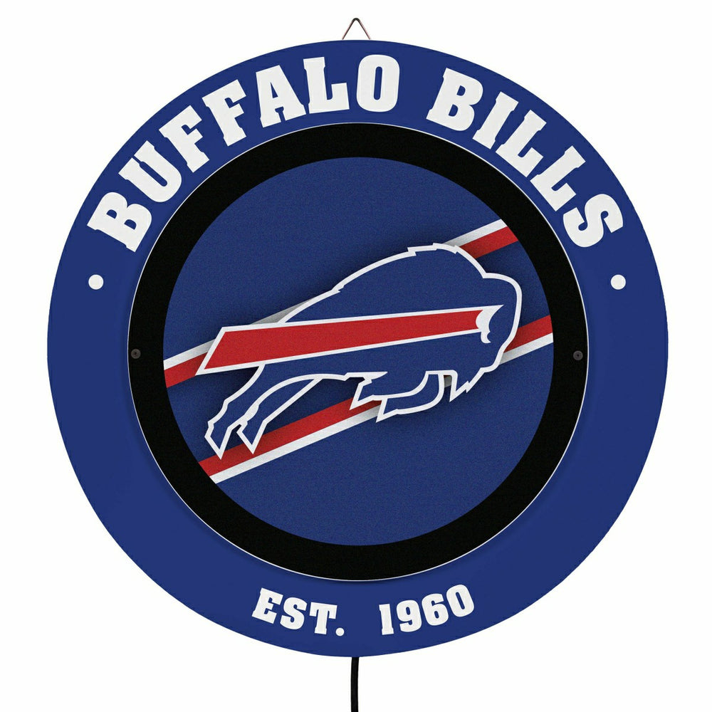 Buffalo Bills, Metal Lite, Round, NFL