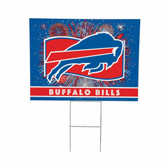 Buffalo Bills Yard Sign, Patriotic, NFL, Home