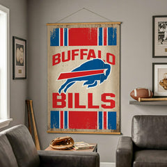 Buffalo Bills, Canvas Wall Tapestry, Large, 54x36, NFL, Home