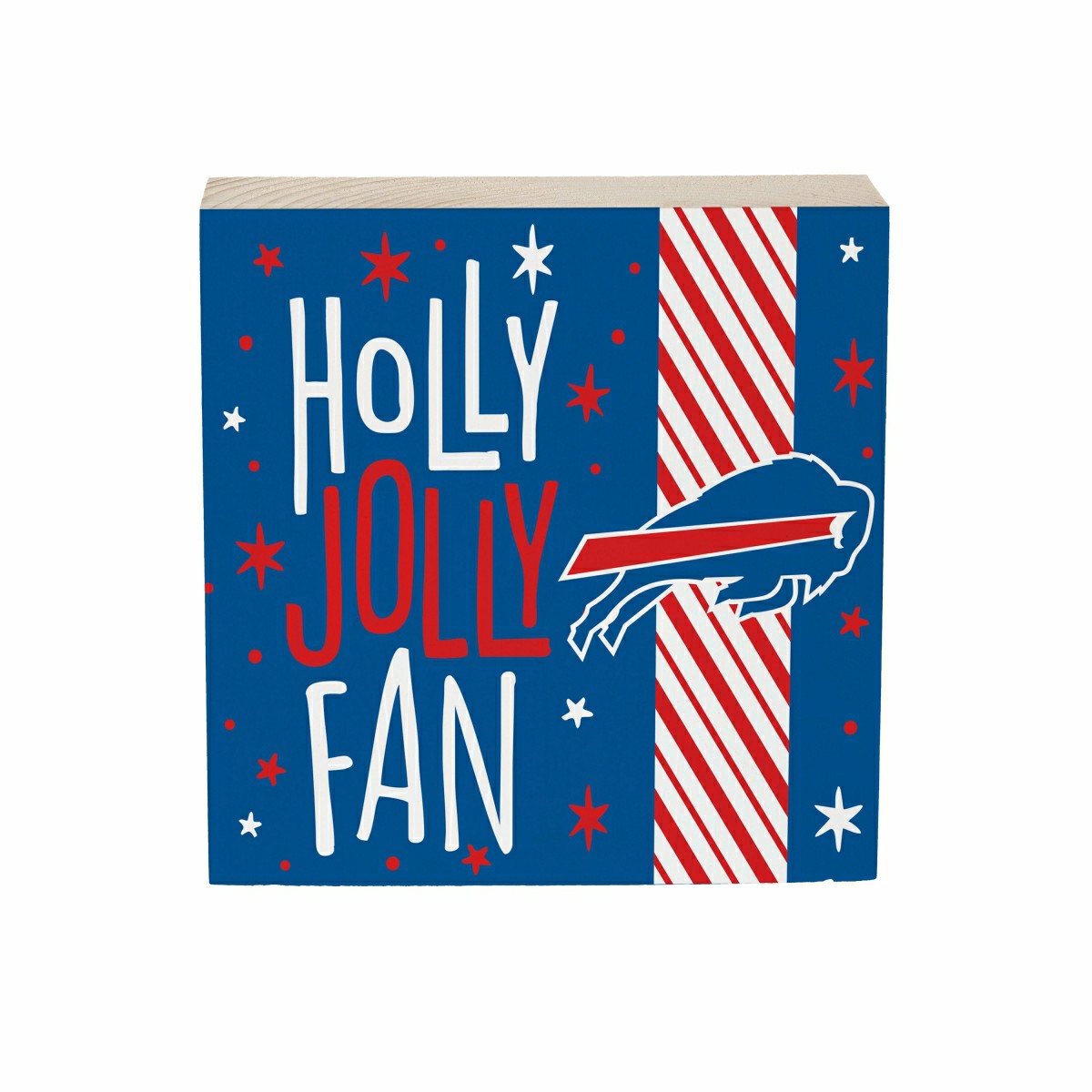 Buffalo Bills Block, Holiday, 6x6, NFL, Home