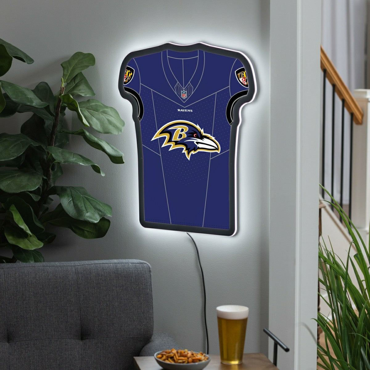 Baltimore Ravens NFL Football Jersey Edgelite LED Decor, NFL