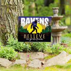 Baltimore Ravens Yard Sign, Bigfoot, NFL, Home