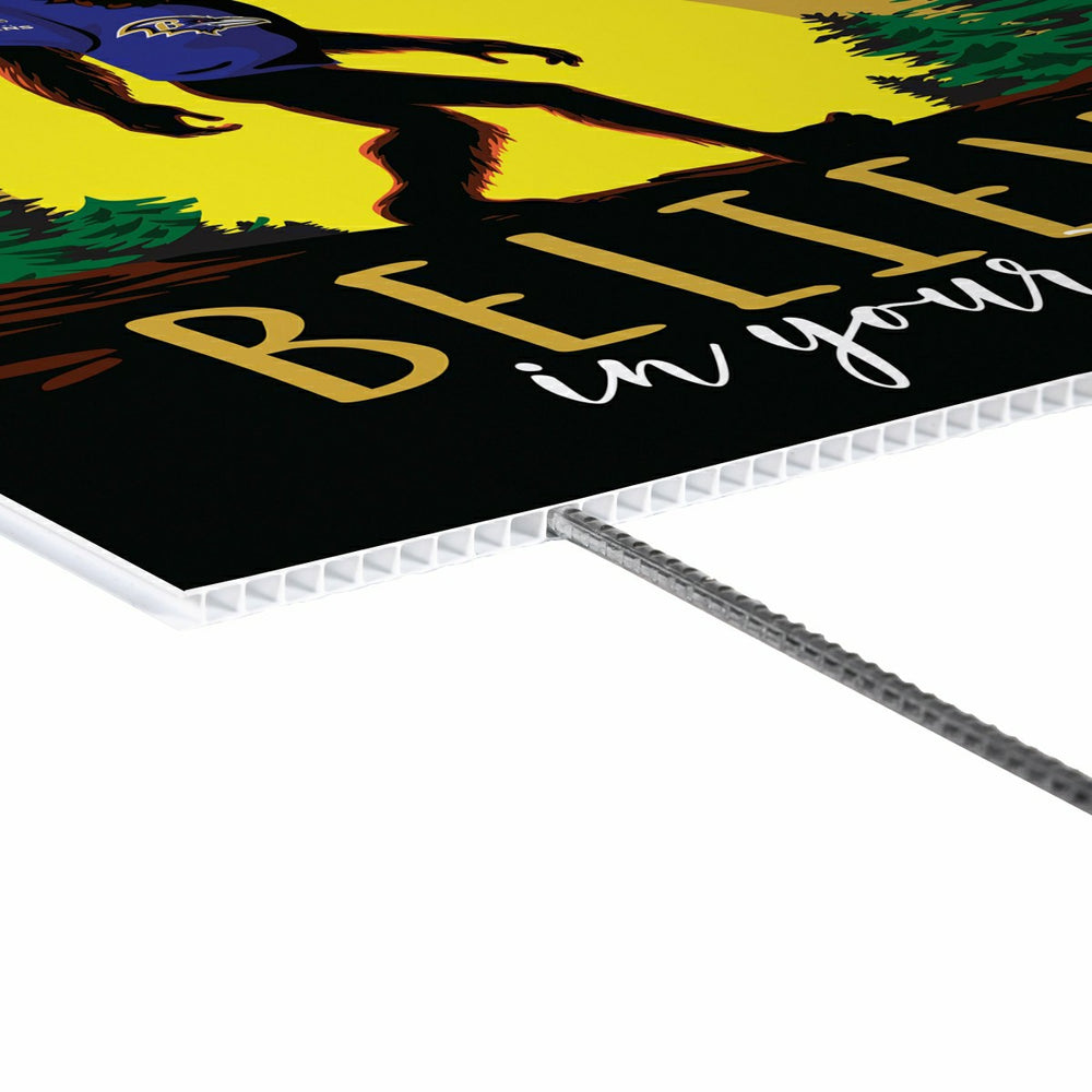 Baltimore Ravens Yard Sign, Bigfoot, NFL, Home